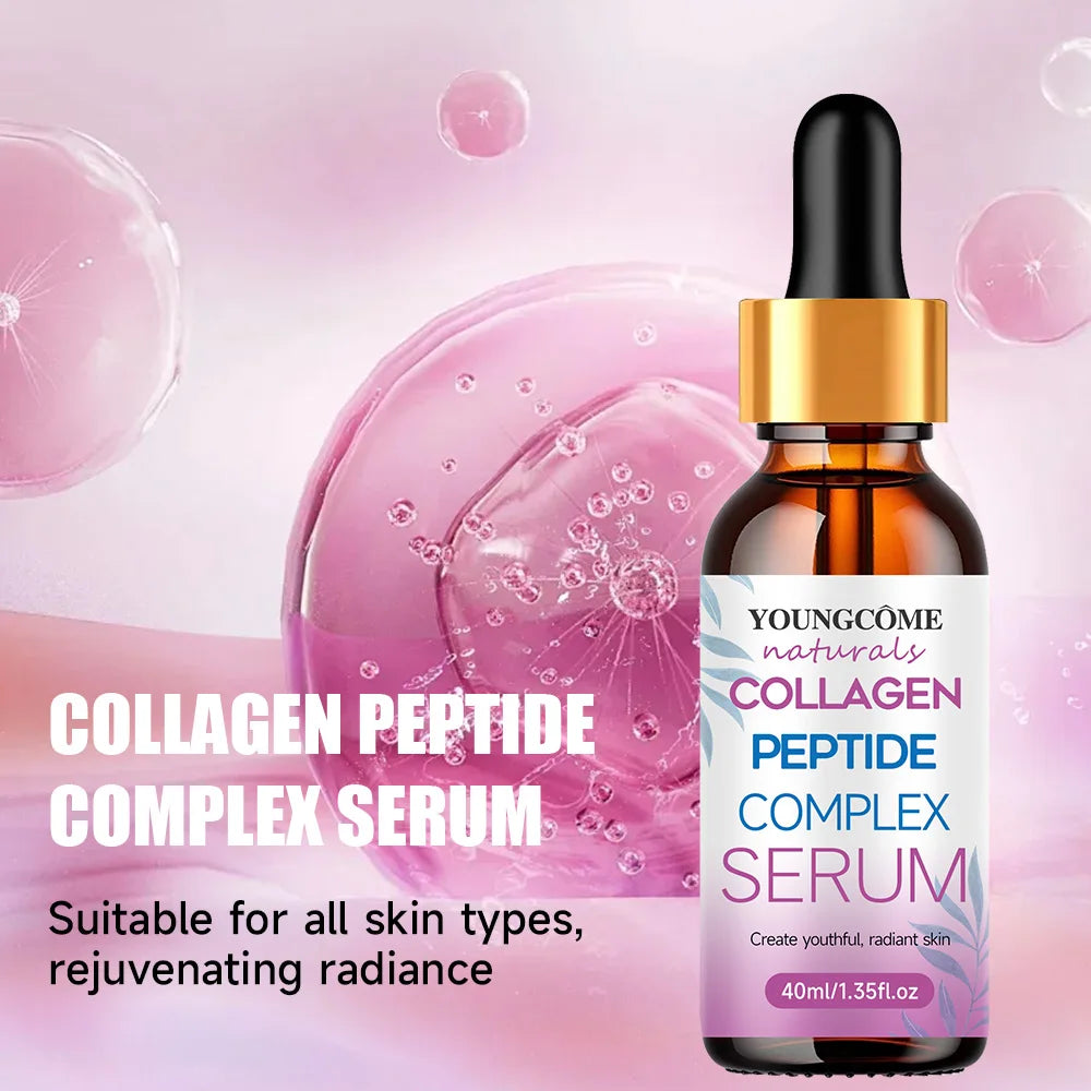 Collagen Wrinkle Remover Face Serum Lifting Firming Fade Fine Lines Anti-aging Essence Whitening Brighten Nourish Skin Care
