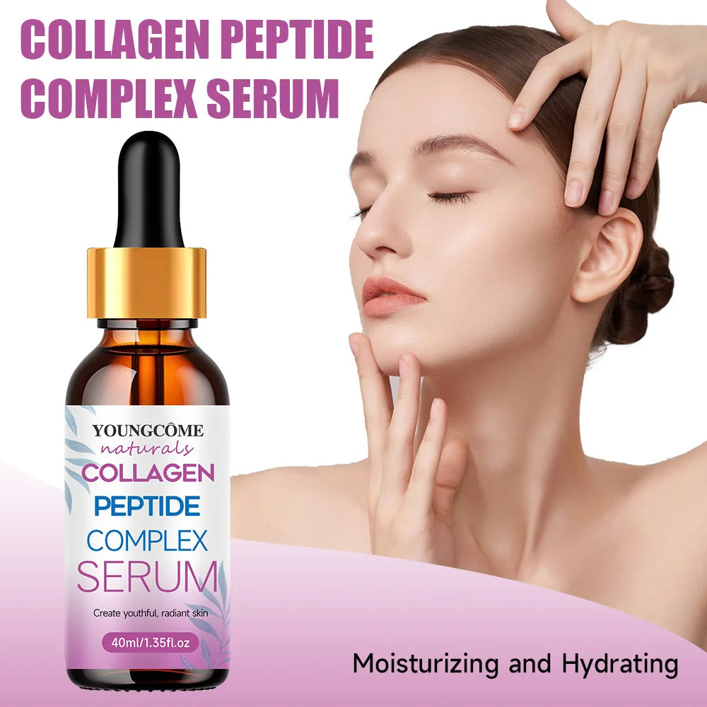 Collagen Wrinkle Remover Face Serum Lifting Firming Fade Fine Lines Anti-aging Essence Whitening Brighten Nourish Skin Care