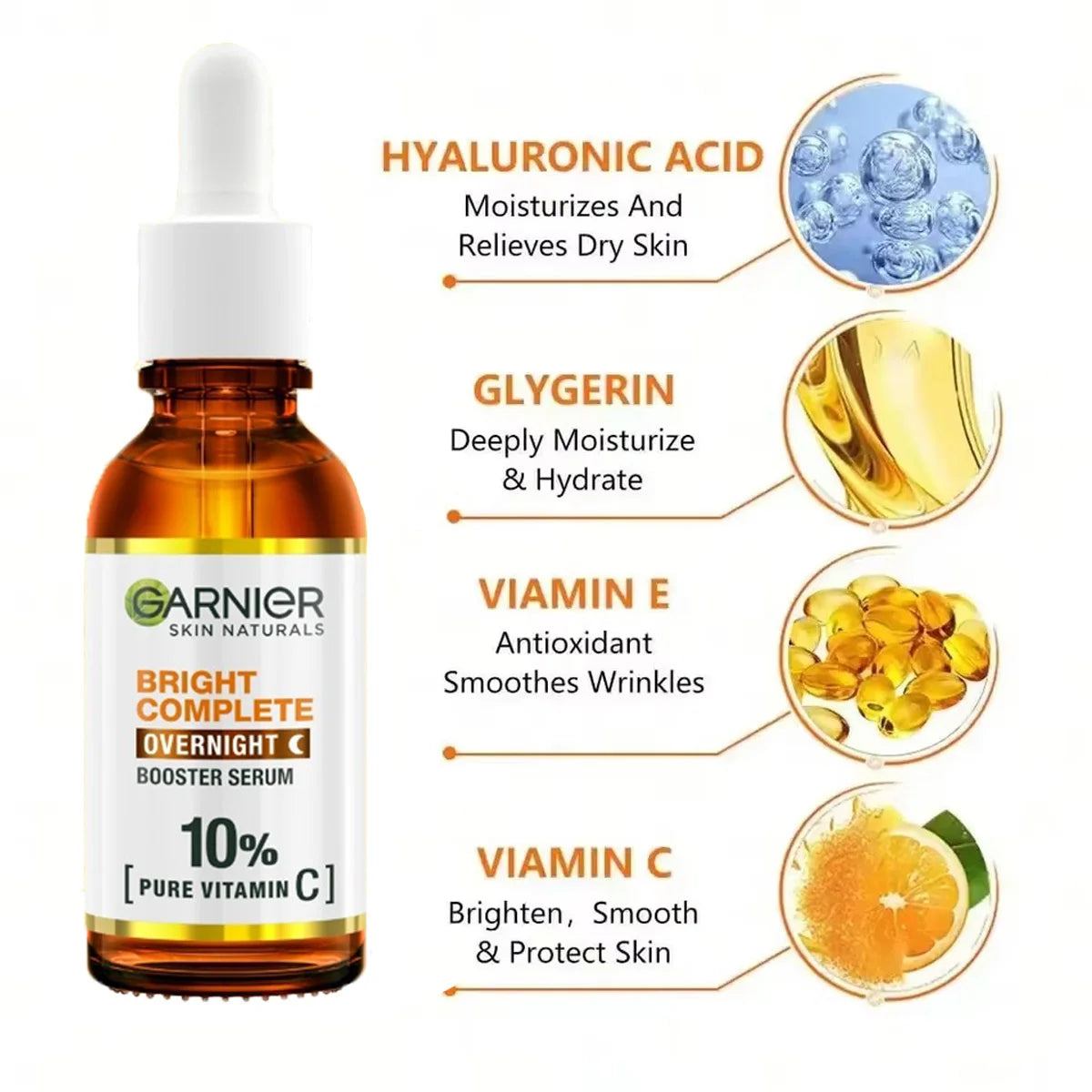 Vitamin C Serum for Face Whitening Essence Removes Comedones Blackheads Facial Repair Serum Shrinks Pores Moisturizes Skin Care