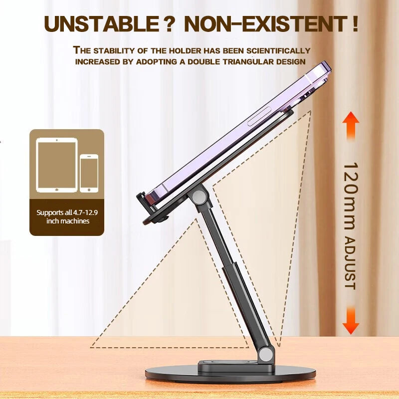 mobile stand Tablet Holder Adjustable Flexible Folding Lazy Desktop Live Cell Phone Tablet Mount Stand