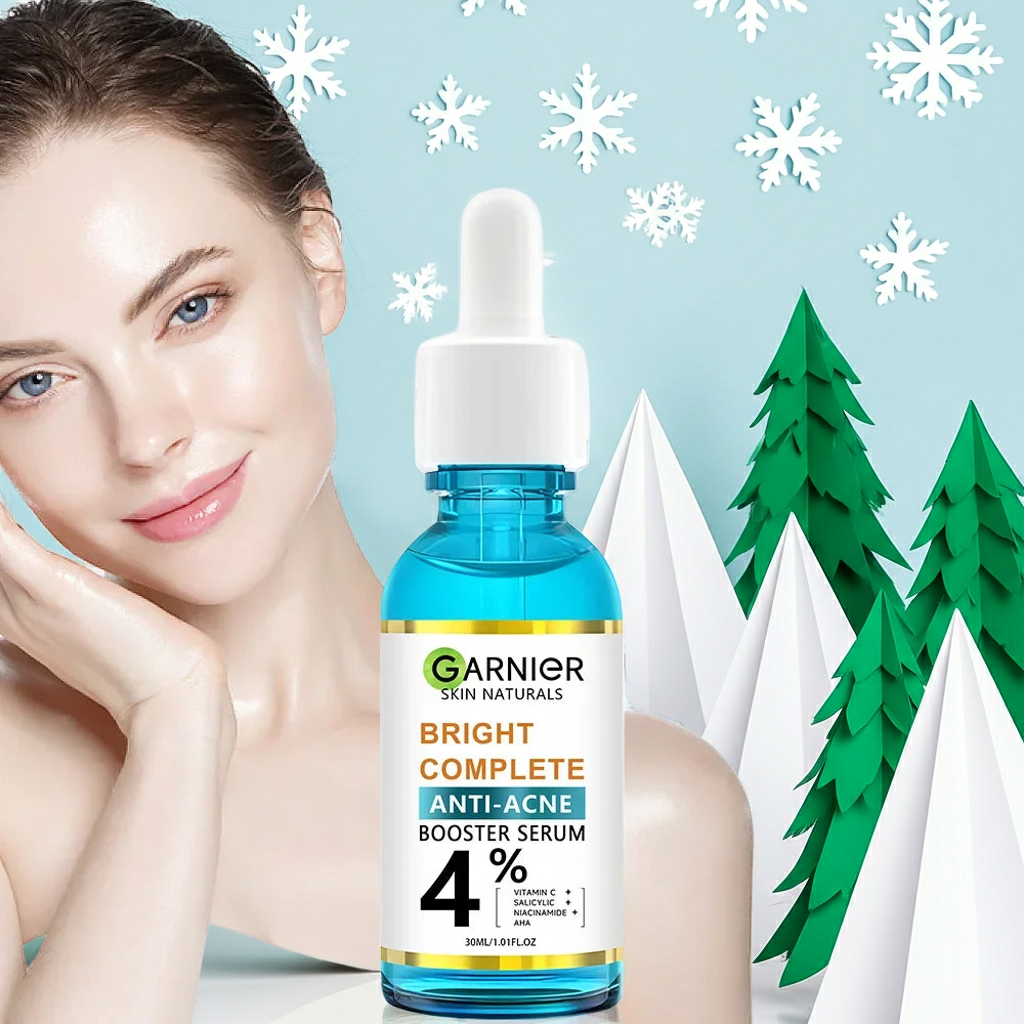 Garnier serum 30ml Whitening Essence Removes Acne Marks Comedones Blackheads Facial Repair Serum Shrinks Pores Moisturizes Essence